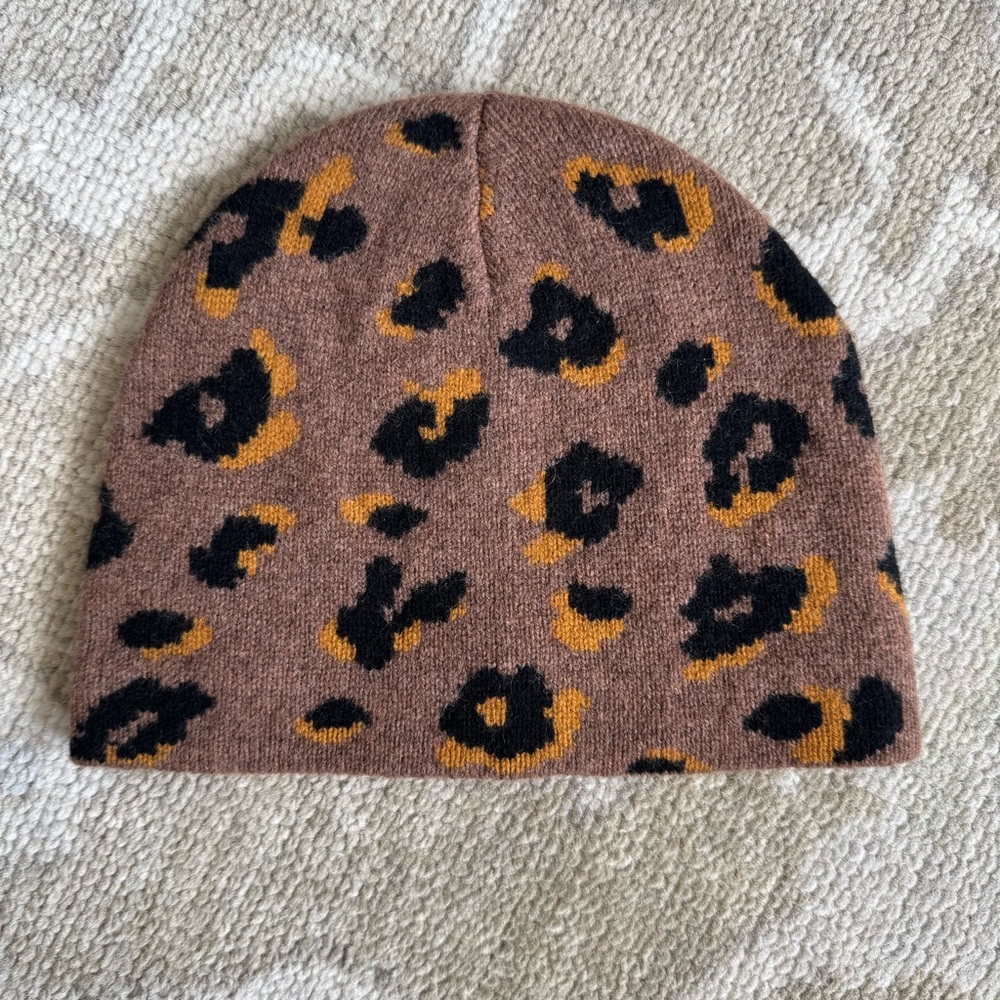 NWOT Madewell Leopard Beanie